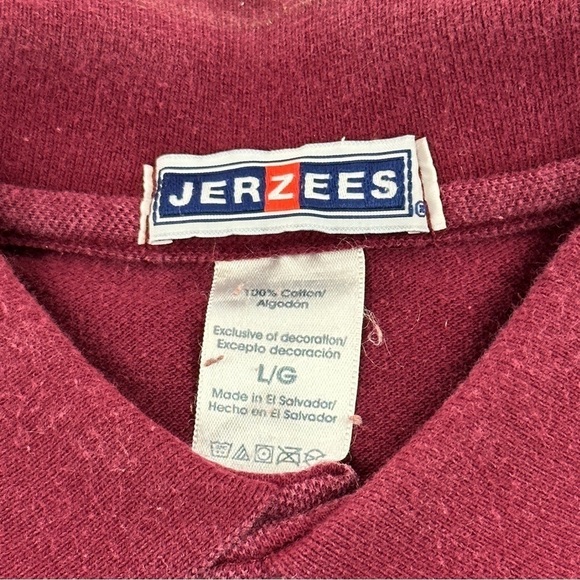 Jerzees Polo Mens Large Red Burgundy Alexander City Sports Foundation - Picture 2 of 9
